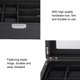 thumbnail image 4 of 3 Slot Watch Box Watch Display Case, 6 Slot Glasses Case Watch Storage Box, Black Watch Container For Personal Use Business Use ANGGREK Watch Storage Box, 4 of 8