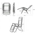 thumbnail image 3 of FDW Zero Gravity Patio Lounge Chairs – 2-Pack Adjustable Recliners for Pool, Yard, or Outdoor Use with Built-In Cup Holder, 3 of 7
