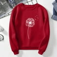 thumbnail image 4 of Vedolay Womens Hoodies Zip Up Women's 2023 Hoodies Half Zip Long Sleeve Oversizd Crop Pullover Sweatshirts with Pockets,Red L, 4 of 5