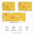 thumbnail image 2 of Yayeee Pillowcase Queen Size Set of 2 Satin Wrinkle Resistant Pillow Case, White Stars, 2 of 7