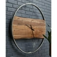 thumbnail image 2 of Signature Design by Ashley Casual Panchali Wall Clock  Brown/Silver Finish, 2 of 4