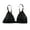 Black, variant on Women's Bras Spaghetti Straps Padded Party Dress Bra Soft Wireless Comfort Bralettes y Bathing Suit Top