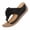 Black, variant on Women Flower Thong Sandals Comfort Soft Soled Lightweight Casual Slippers Wide Width All Seasons Brown