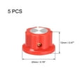 thumbnail image 2 of Uxcell 6.4mm Shaft Hole Potentiometer Volume Control Rotary Knobs Effect Pedal Knobs Red 5 pcs, 2 of 3