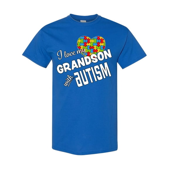 Inktastic I Love My Grandson with Autism T-Shirt