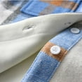 thumbnail image 4 of Plush And Thicken Toddler Flannel Shirt Jacket Plaid Long Sleeve Lapel Button Down Shacket Kids Boys Girls Shirts Coats Fall Tops, 4 of 9
