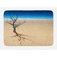 thumbnail image 1 of Dune Bath Mat, Graphic Design of a Dead Tree in the Middle of a Desert, Plush Bathroom Decor Mat with Non Slip Backing, 29.5" X 17.5", Sand Brown Night Blue, by Ambesonne, 1 of 2