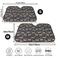 thumbnail image 3 of Balery Reindeer Print Car Windshield Sun Shade,Windshield Sunshade for Car Pickup Truck SUV Accessories-Small, 3 of 7