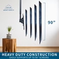 thumbnail image 2 of VIVO Extending Ceiling TV Mount for 37 to 90 inch Screens, 5ft Pole, 2 of 8