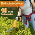 thumbnail image 3 of Cordless Hedge Trimmer with Extension Pole, 21V 2-in-1 Grass Shear & Shrub Cutter, 30-40 Min Runtime, 16/19mm Branch Capacity, for Lawn & Garden Maintenance, 3 of 8