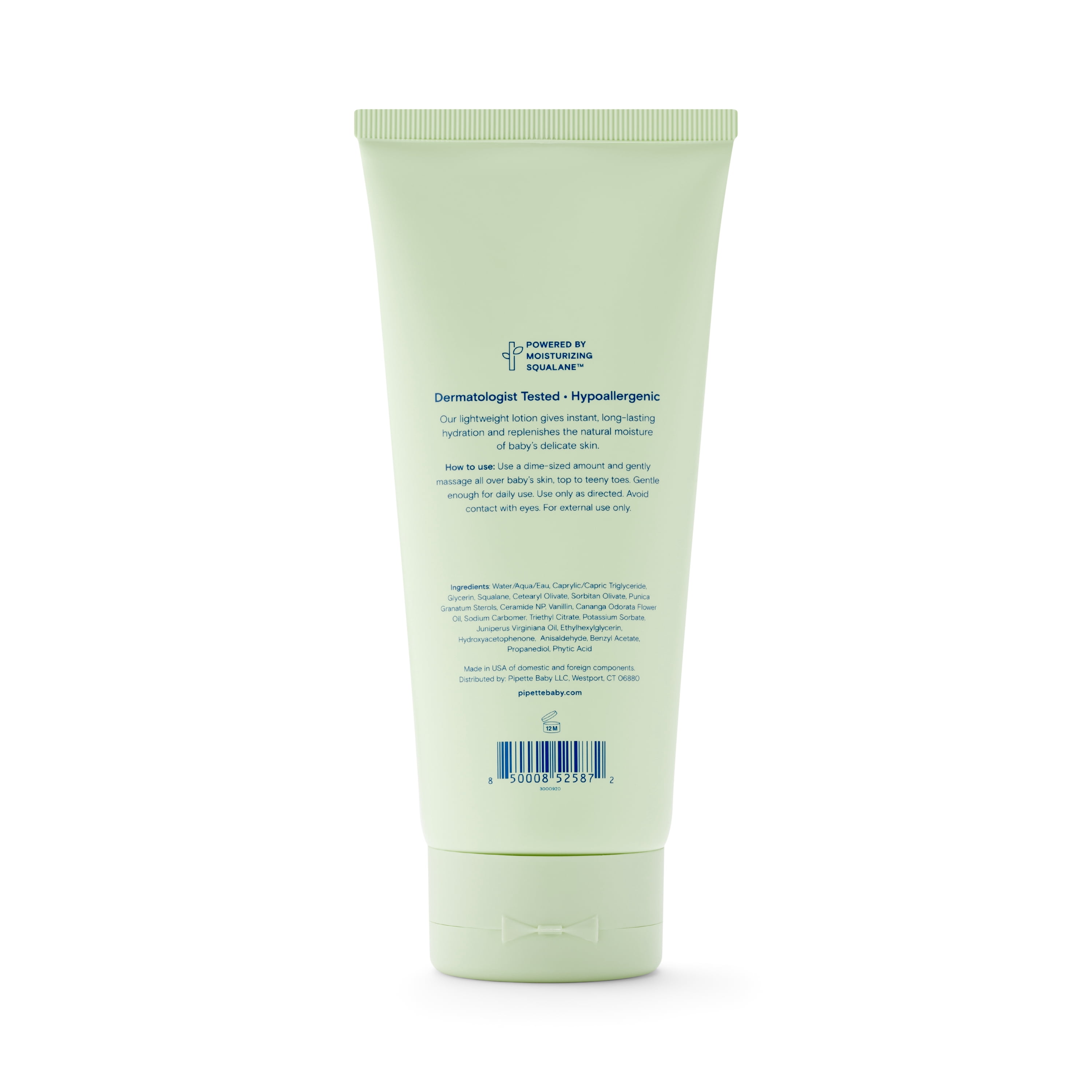 Pipette Baby Lotion, Plant-Based Squalane, Vanilla & Ylang Ylang, 5.7 floz