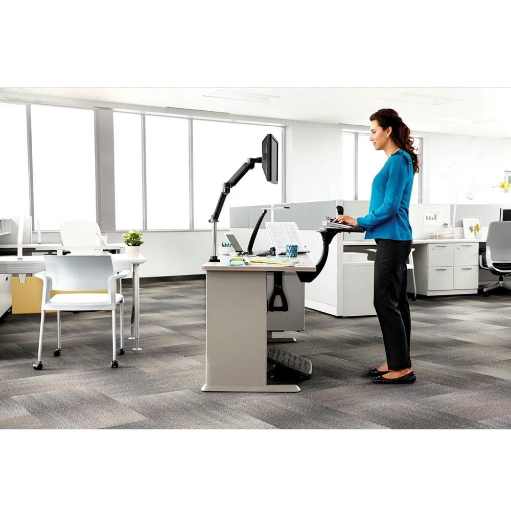 3m/commercial Tape Div. Sit/stand Easy Adjust Keyboard Tray, Highly Adjustable Platform,, Black