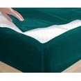 thumbnail image 5 of DNG Creations Zipper Fitted Sheet ( Includes - 1 Elastic Fitted Sheet & 2 Base Sheet has Zipper ) 100% Egyptian Cotton 8 Inch Deep Pocket (Solid Teal - Queen ), 5 of 9