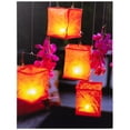 thumbnail image 2 of Northlight LED Lighted Flickering Paper Candle Lanterns and Orchids Canvas Wall Art - 15.75" x, 2 of 9