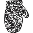 thumbnail image 1 of Printtoo Scrap-booking Hand Glove Design Square Wooden Rubber Stamp Brown Block-5 x 5 Inches, 1 of 1