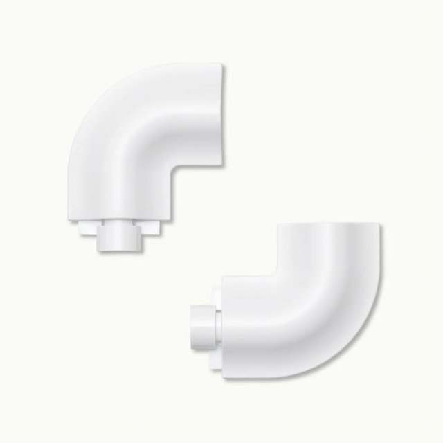 Pieza de repuesto de Nanit: conector acodado para montaje en pared