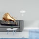 thumbnail image 2 of Estatua de toro abstracta,Escultura de toro decoración del hogar Figura de buey decorativa,Escritorio redondo de casa de muñecas,Muebles de mesa redonda en miniatura para casa de muñecas 1, 2 of 7