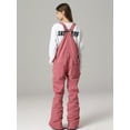 thumbnail image 4 of Hotian Women Insulated Ski Snow Bib Pants Outdoor Snowboarding Overalls Red M, 4 of 5