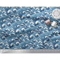 thumbnail image 4 of Soimoi Poly Georgette Fabric Waves Shirting Fabric Prints by Yard 52 Inch Wide, 4 of 5
