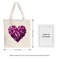 thumbnail image 3 of Stylish Canvas Tote Bag with Vibrant Orange and Pink Splash Design - Perfect for Shopping Travel and Parties, 3 of 4