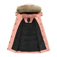 thumbnail image 4 of Wantdo Kid's Puffer Jacket Thicken Fleece Lined Winter Coat Hooded Parka Pink 8, 4 of 10
