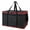 Black-red Edge, variant on 1-Pack Insulated Reusable Grocery Shopping Bags, X-Large Picnic Cooler Bag with Top Cold, Green-Leaf