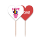 thumbnail image 1 of Espero que elige el amor Palillos de dientes bandera etiqueta de amor selección de pastelitos, 1 of 4