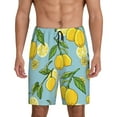 thumbnail image 2 of Picia Lemon Pajama Shorts for Men, Men's Pajama Bottoms, Sleepwear,Short Pajama Pants-X-Large, 2 of 9
