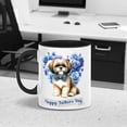 thumbnail image 3 of Shih Tzu Proud Dad Happy Father's Day 11oz Accent Two-tone Mug Lion Dog Lover Gifts Coffee Tea Cup - 02008, 3 of 5