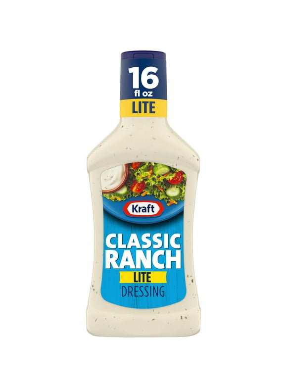 Kraft Classic Ranch Lite Salad Dressing, 16 fl oz Bottle