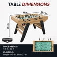 thumbnail image 2 of Hathaway 59" Center Stage Pro Series Stand Alone Foosball Table, Light Oak, 2 of 7