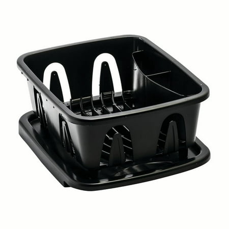 Camco 43512 Mini Dish Drainer & Tray Black (Best Dishes For Rv)