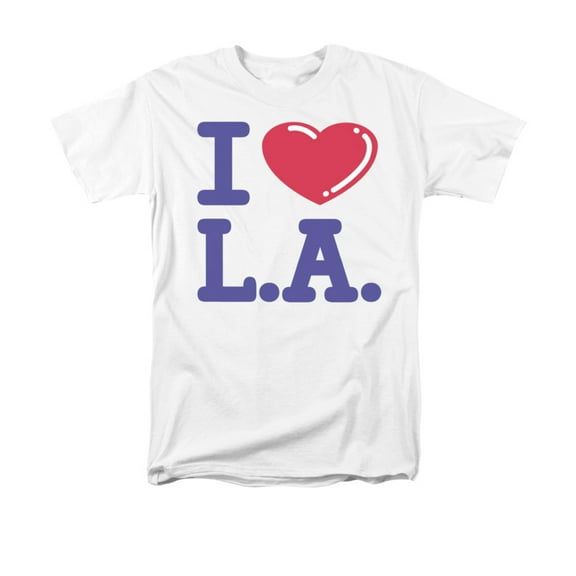 I Love L.A. Cartoon Balloon Letters Funny Humorous Saying Adult T-Shirt