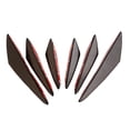 thumbnail image 2 of 6 unids/set separadores de aletas divisoras de parachoques delantero negro para coche Universal Cola Spoiler delantero universal, 2 of 8