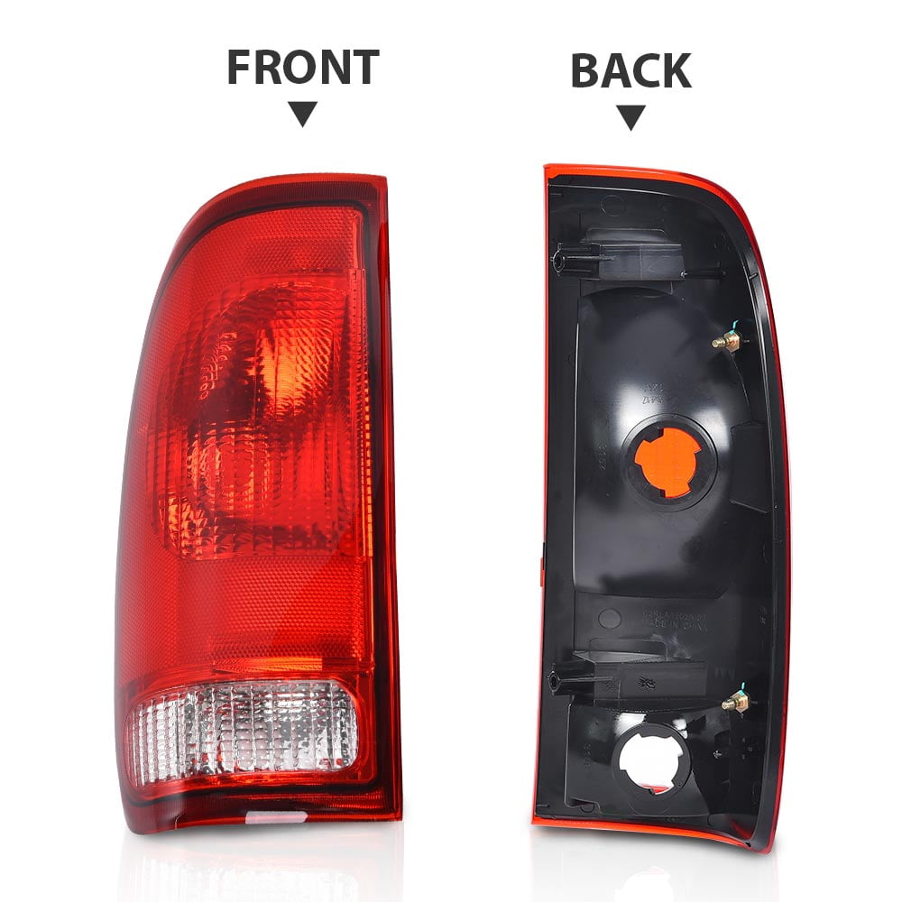 CROSSDESIGN Tail Light Set Fit for Ford F-150 1997-2003/F-250 F-350 Super Duty 1999-2007 Tail Lamps