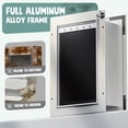 thumbnail image 3 of Puerta para perros PETCOMING de aleación de aluminio con 3 solapas para perros grandes, 3 of 7