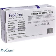 ProCure Disposable Nitrile Gloves - 200 Count - Powder Free, Rubber Latex Free, Medical Exam Grade