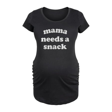 

Bloom Maternity - Mama Needs A Snack - Women s Maternity Scoop Neck Graphic T-Shirt