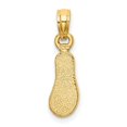 thumbnail image 3 of Auriga Fine Jewelry 14K Yellow Gold 3D Multi-Color Enamel Single Flip-Flop Charm (Length - 17.1mm, Width - 5.3mm), 3 of 6