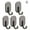 Black, variant on Magnetic Refrigerator Hook 5-Pack ABS Multi-Functional Space Saving Organizer For Kitchen Utensils Keys And Towels