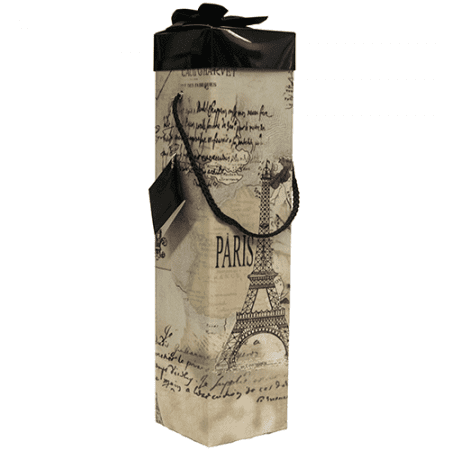 Wine Gift Box Medoc Eiffel Collection Reusable Caddy Easy To Assemble No Glue Required Gift And Ribbon Included Ez Wine Box By Endless Art Us Walmart Com Walmart Com