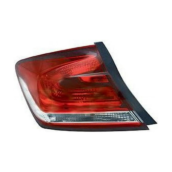 Left Outer Tail Light Assembly - Compatible with 2013 - 2015 Honda Civic Sedan 2014