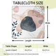 thumbnail image 2 of Vibrant Boho Flowers Design Elastic Hem Tablecloth for 36 Inch Square Card Tables Kitchen Breakfast Nook Decor, 2 of 6