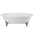 thumbnail image 1 of Cambridge 72 Inch Cast Iron Double Ended Clawfoot Tub - No Faucet Drillings, 1 of 2