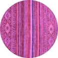 thumbnail image 1 of Ahgly Company Indoor Round Abstract Purple Modern Area Rugs, 6' Round, 1 of 4