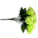 thumbnail image 3 of Ramo de flores de rosas artificiales de 12 cabezas, decoración floral de simulación, ramo de flores falsas nupciales de boda, verde Scienceny HA7624-08B, 3 of 6