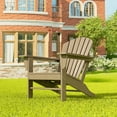 thumbnail image 2 of Polytrends  Altura Outdoor Eco-Friendly All Weather Poly Patio Adirondack Chair - Weathered Wood, 2 of 5
