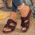thumbnail image 5 of Xdegoge Womens Orthopedic Sandals Arch Support Cross Strap Open Toe Summer Beach Shoes Hollow Out Walking Ladies Dressy Slippers Casual Mules Clogs, 5 of 5