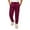 Burgundy, variant on Men's Lightweight Fleece Elastic Bottom Sweatpants