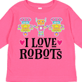 thumbnail image 4 of Inktastic I Love Robots Cute Robotics Girls Long Sleeve Toddler T-Shirt, 4 of 5